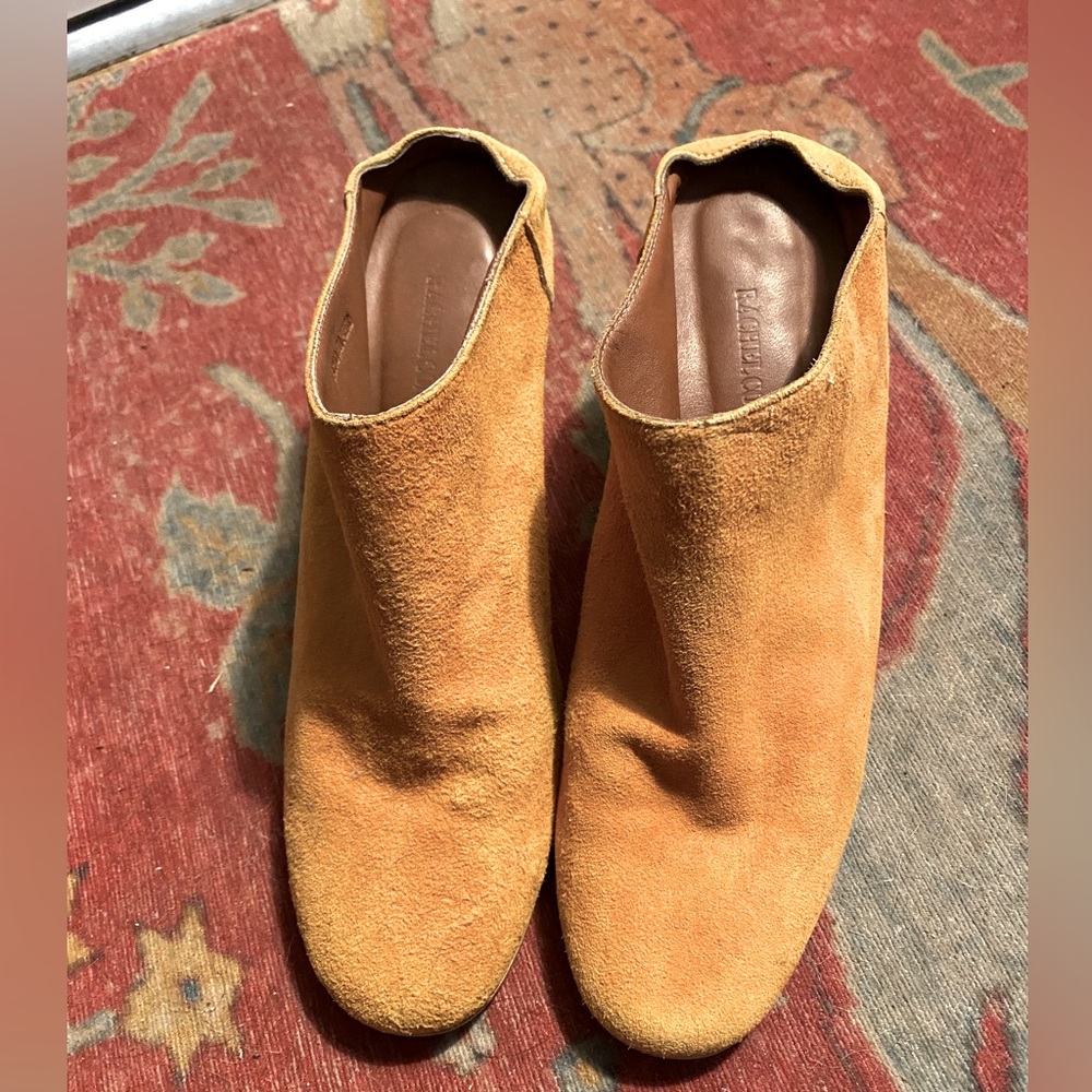Rachel Comey, Pale Tangerine Suede Mules, Sz 38